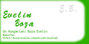evelin boza business card